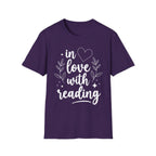 in love with reading - Typography T-Shirt