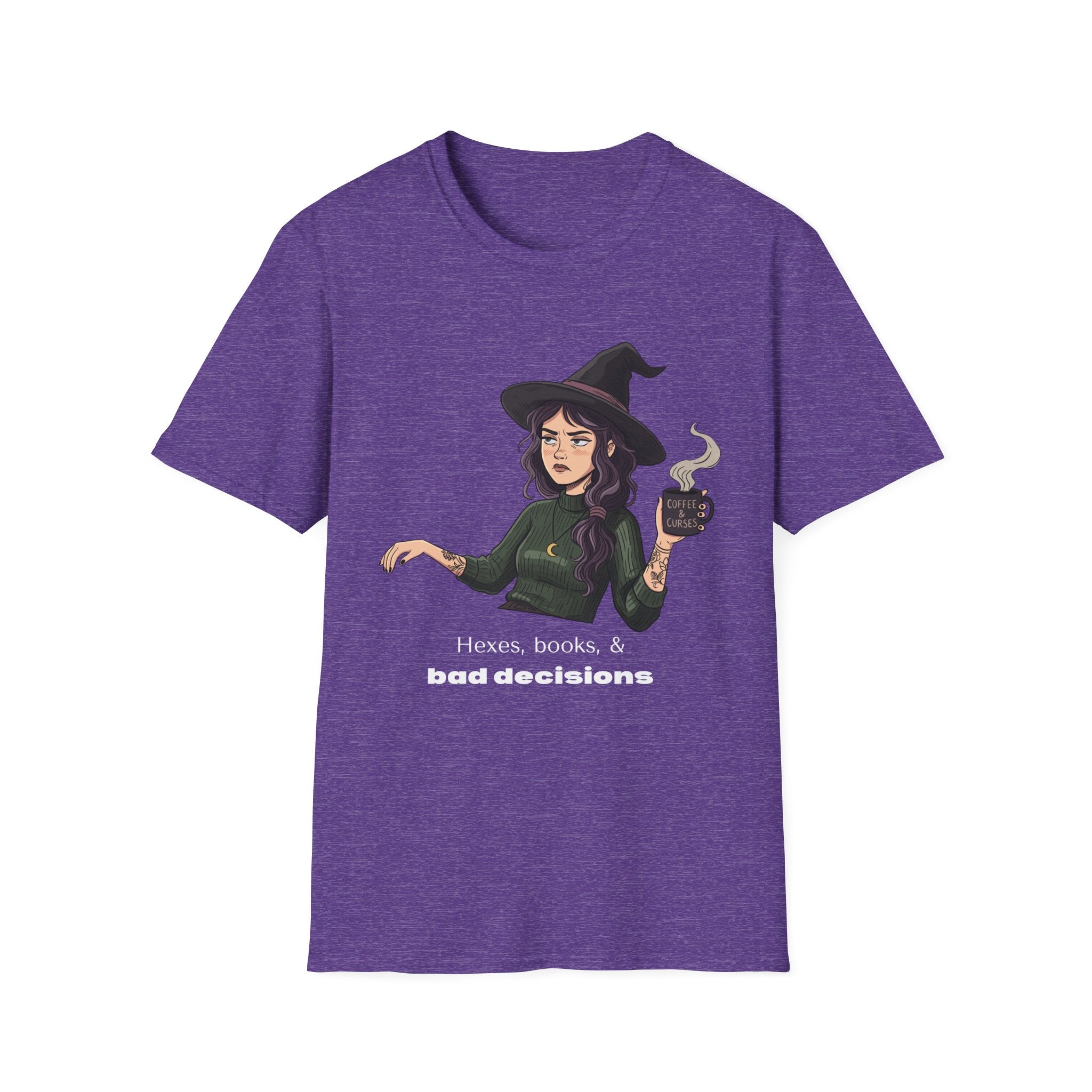 Hexes, books, & bad decisions - Moody Witch Graphic T-Shirt