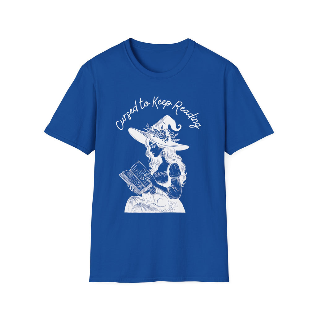Cursed to Keep Reading - Reading Witch T-Shirt