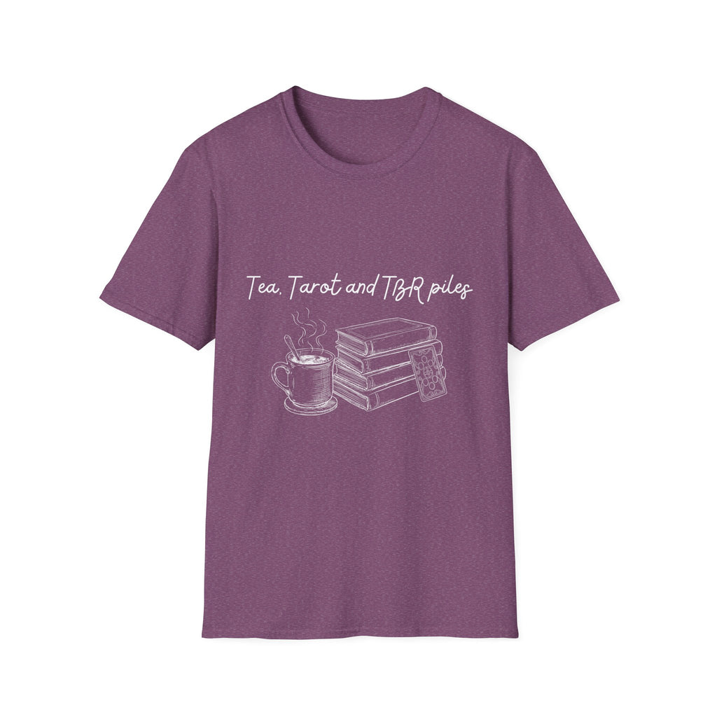 Tea, Tarot and TBR piles - T-Shirt