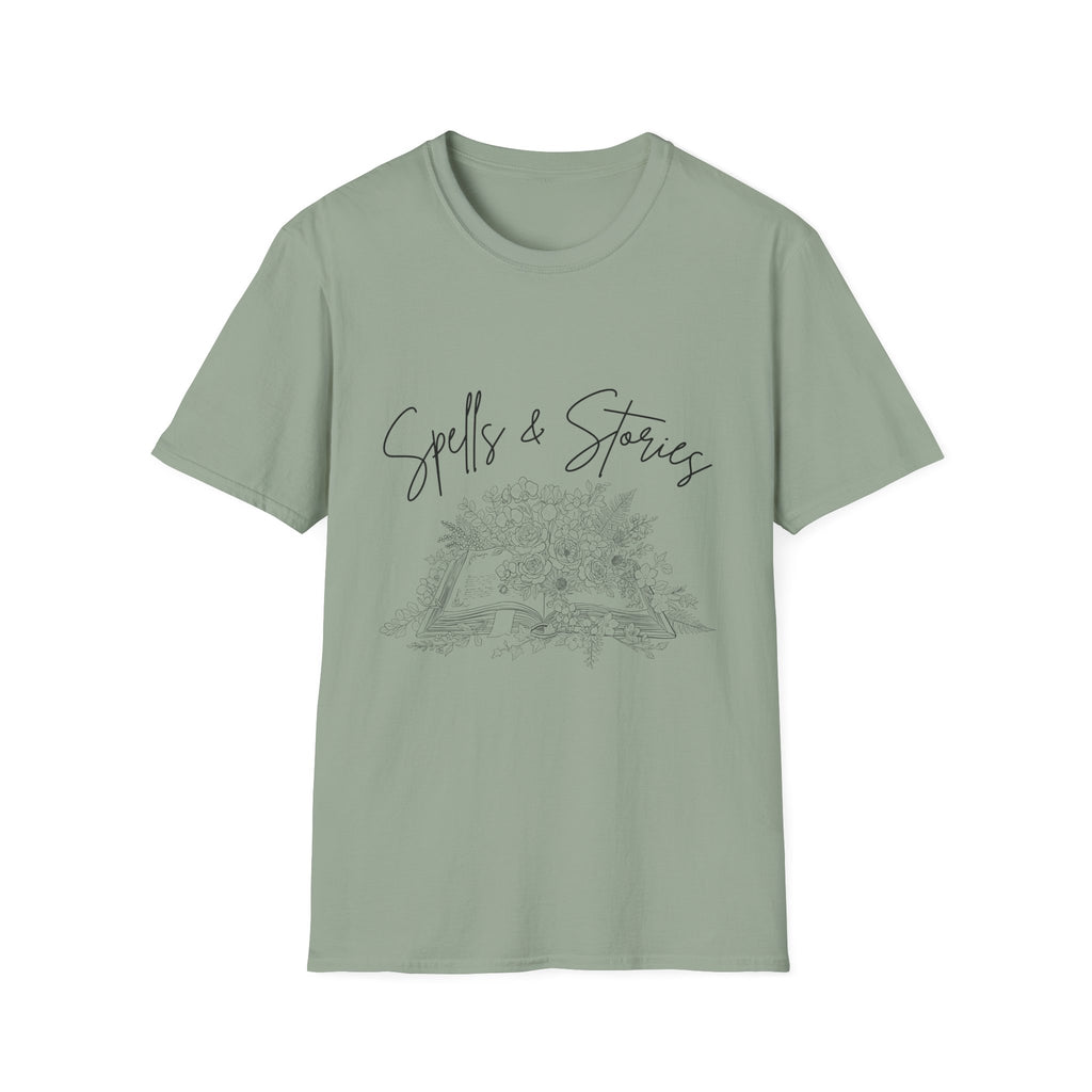 Spells & Stories - Flower Book T-Shirt