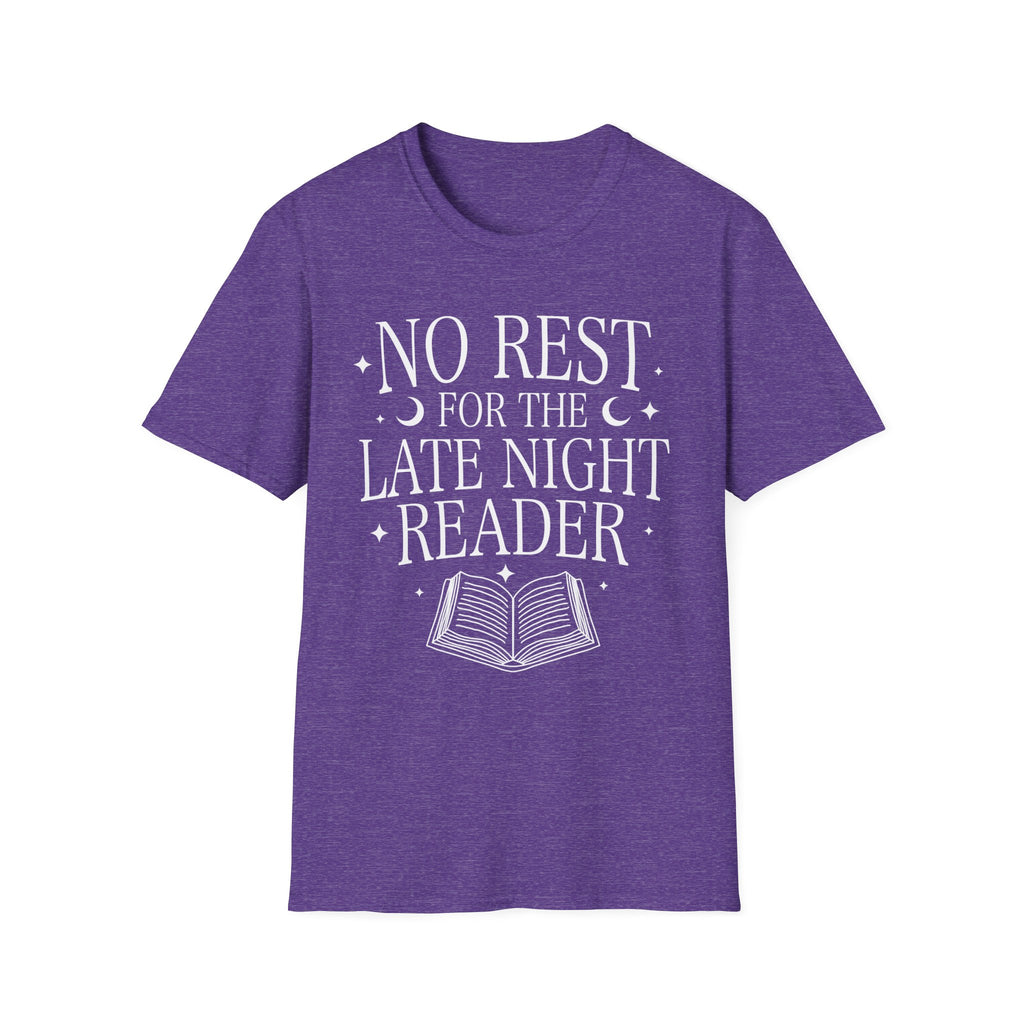 No rest for the late night reader - Typography T-Shirt