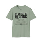 I'd rather be reading - Heart Book T-Shirt