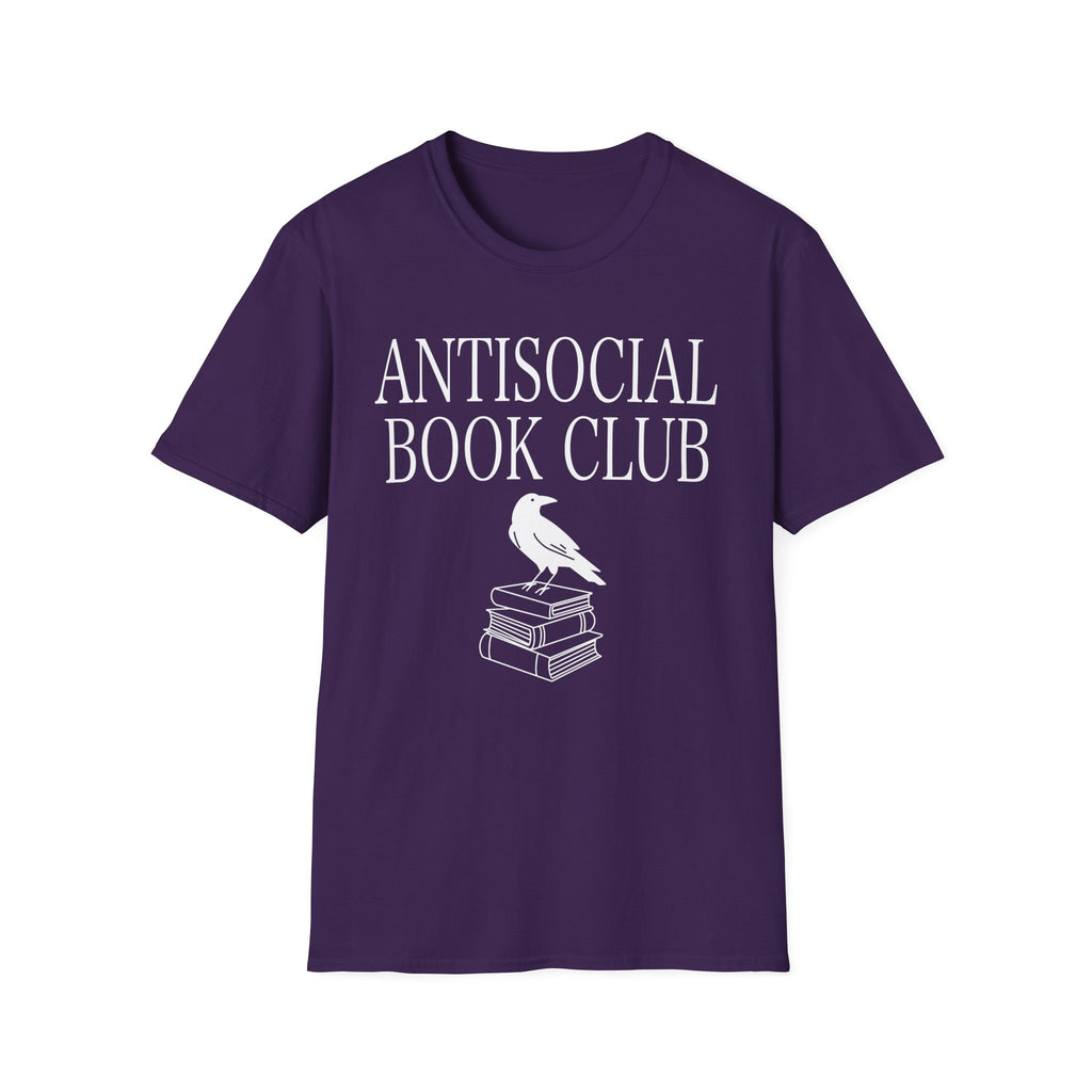 Antisocial book club - Crow on books T-Shirt