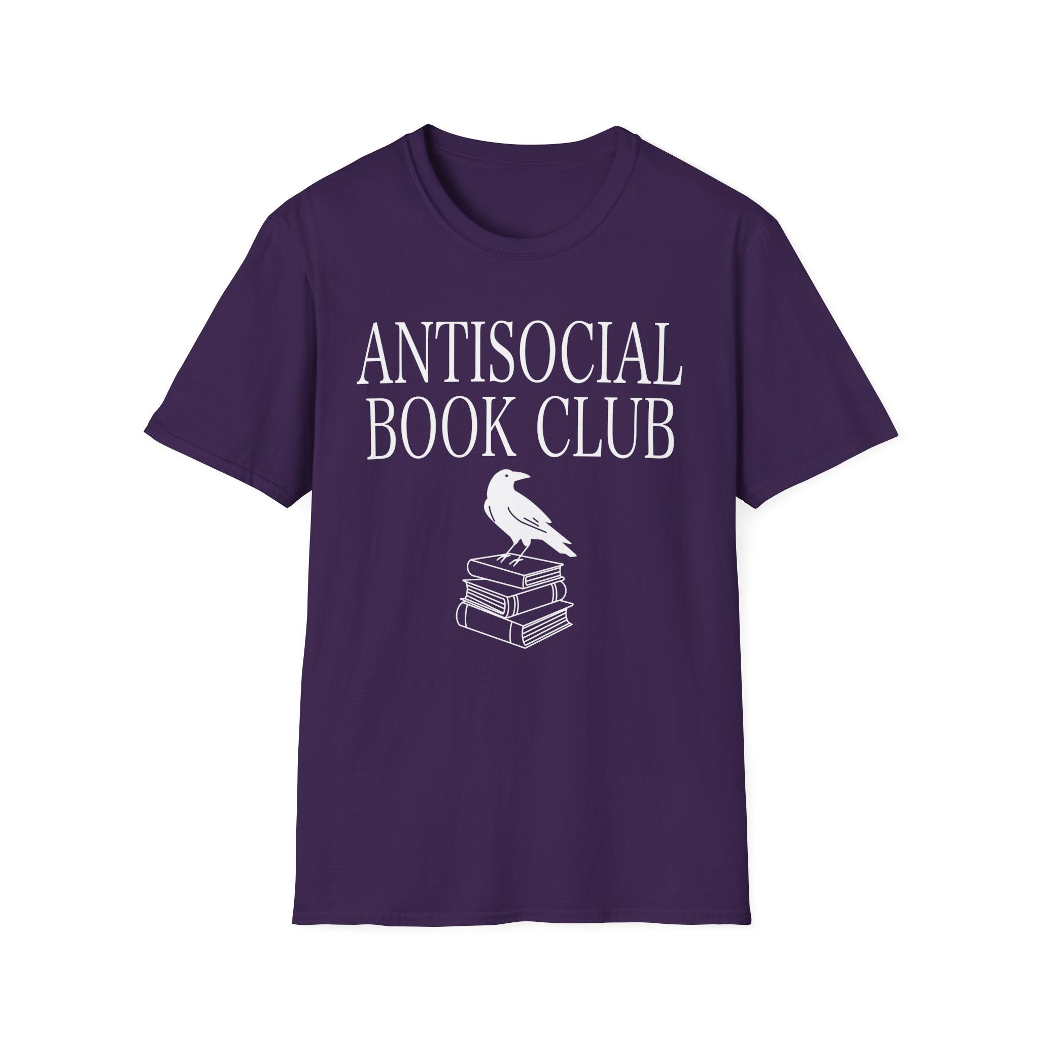 Antisocial book club - Crow on books T-Shirt