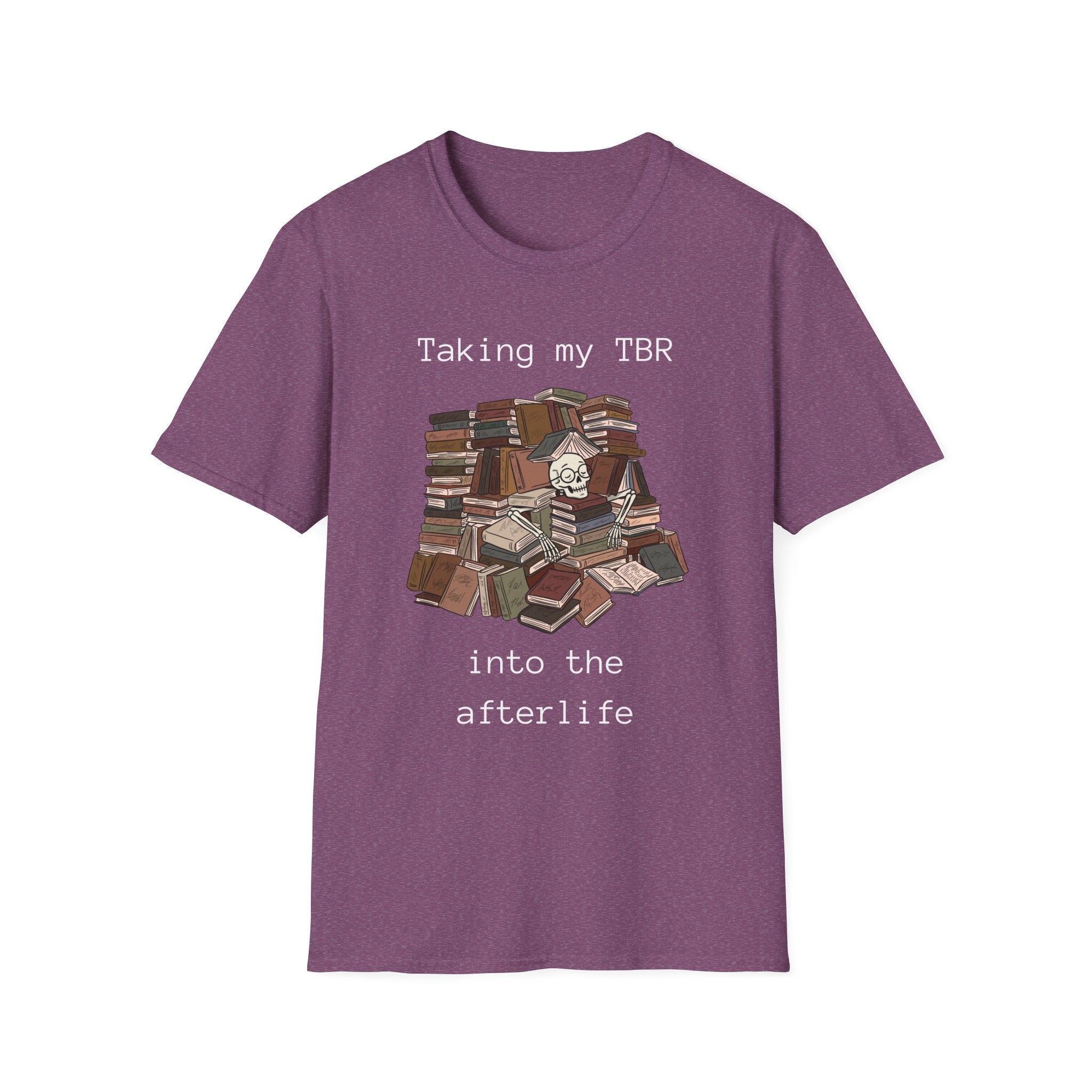 Taking my TBR into the afterlife - Book pile Graphic T-Shirt