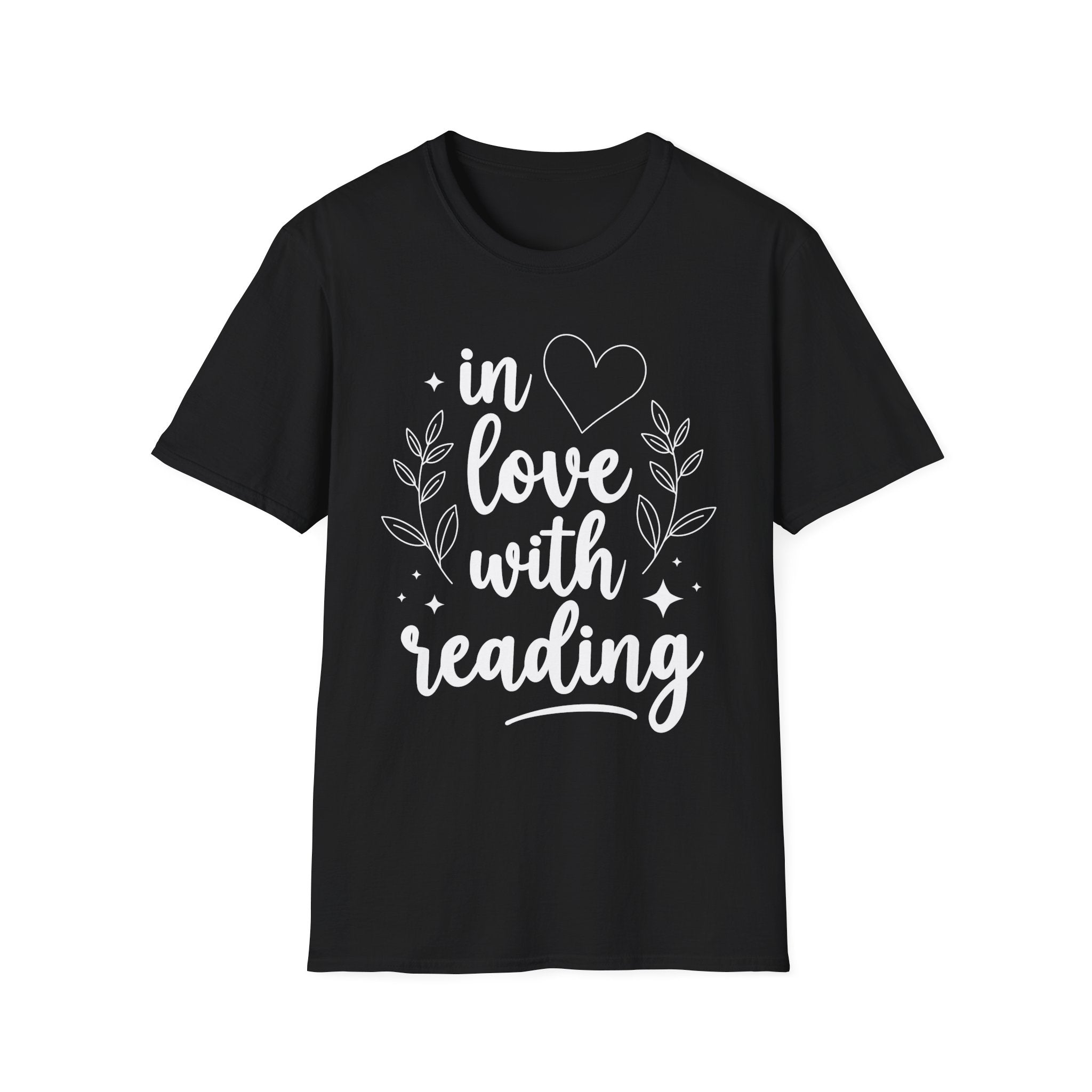 in love with reading - Typography T-Shirt