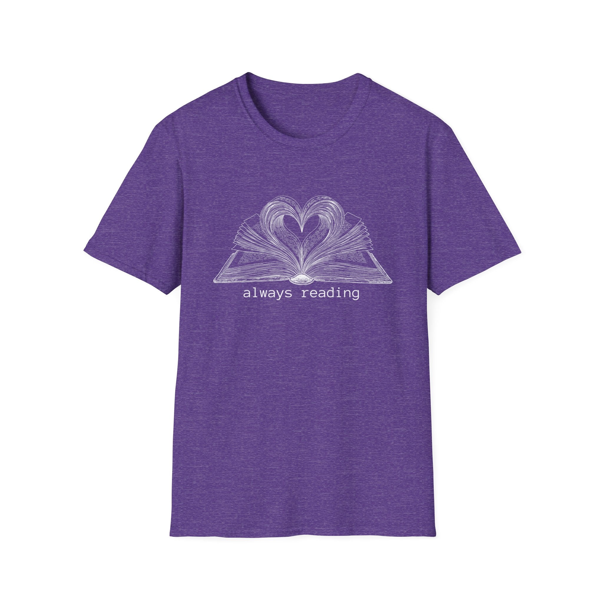 always reading - Heart Book T-Shirt