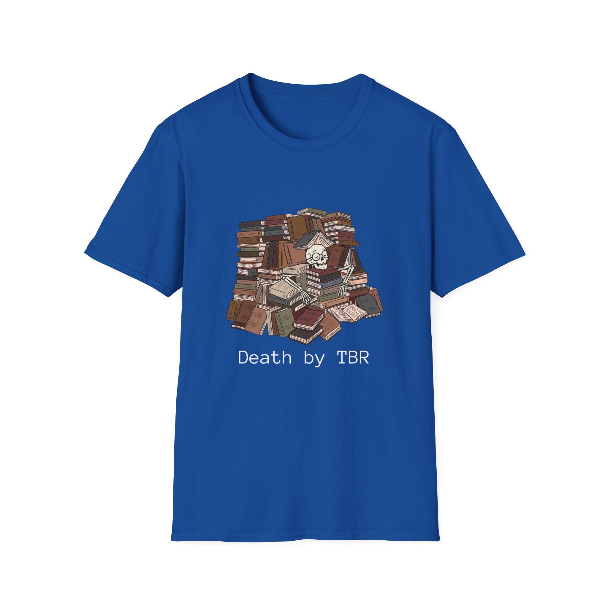 Death by TBR - Book pile Graphic T-Shirt