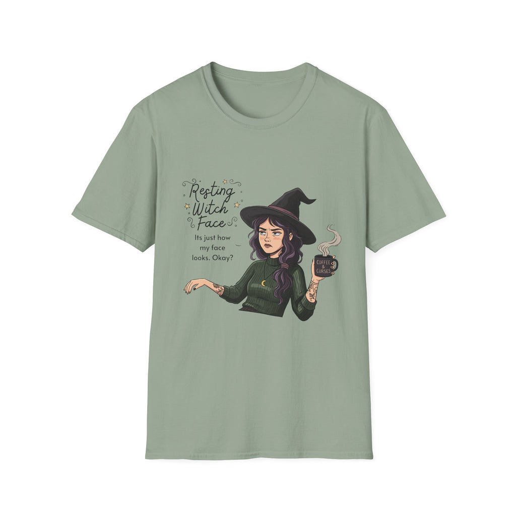 Resting Witch Face - Moody Witch Graphic T-Shirt