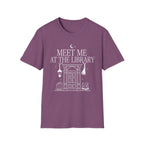 Meet me at the library - Typography T-Shirt