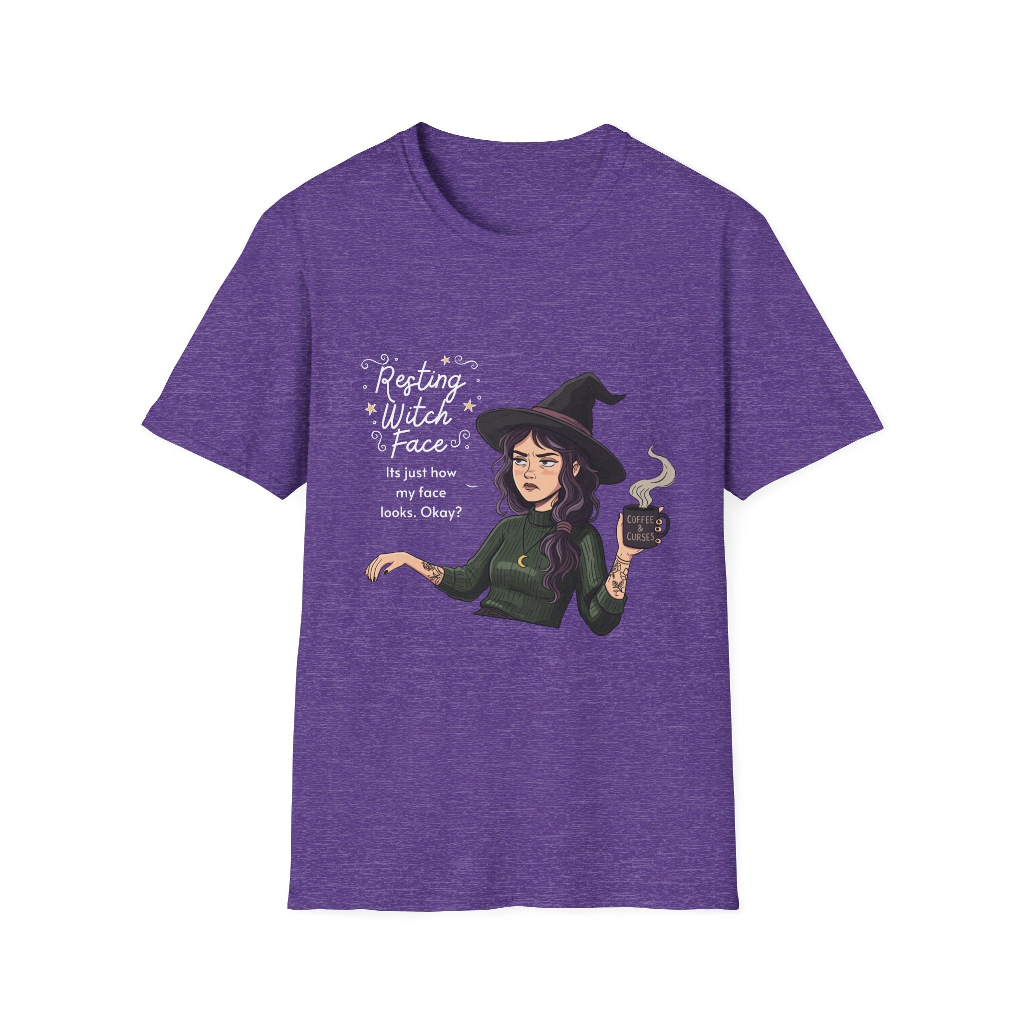 Resting Witch Face - Moody Witch Graphic T-Shirt