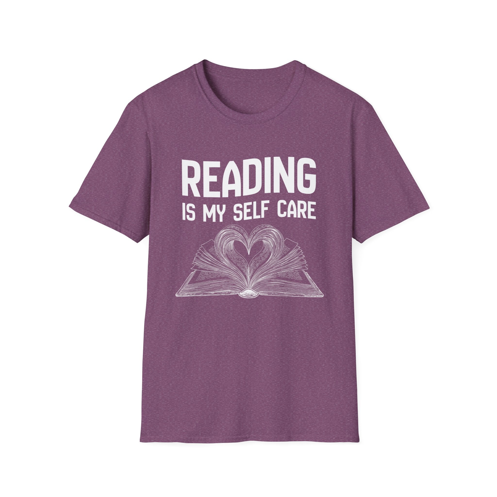 Reading is my self care - Heart Book T-Shirt
