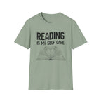 Reading is my self care - Heart Book T-Shirt