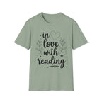 in love with reading - Typography T-Shirt