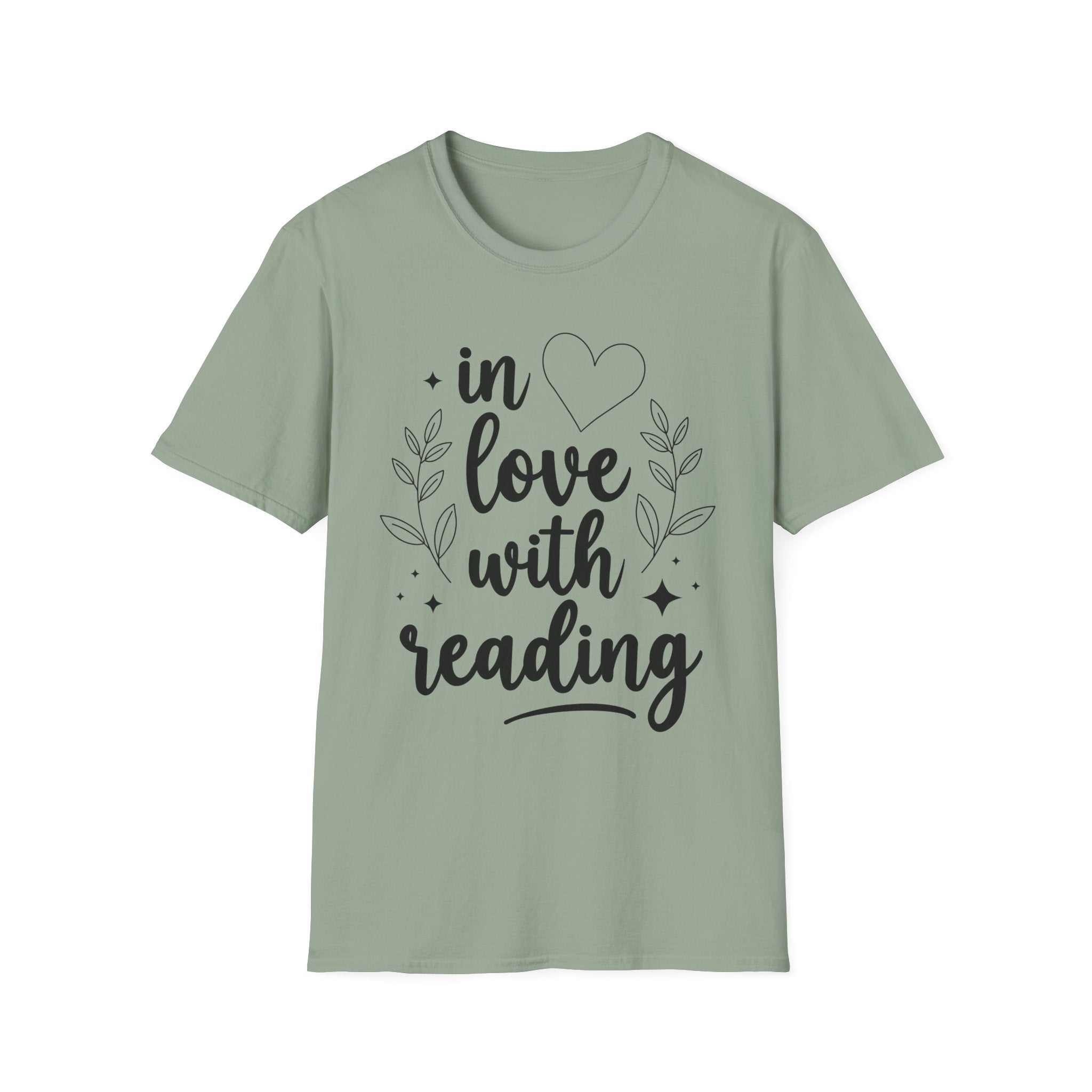 in love with reading - Typography T-Shirt