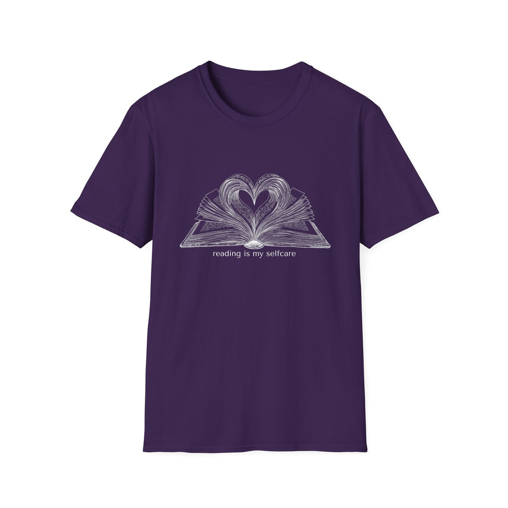 reading is my selfcare - Heart Book T-Shirt
