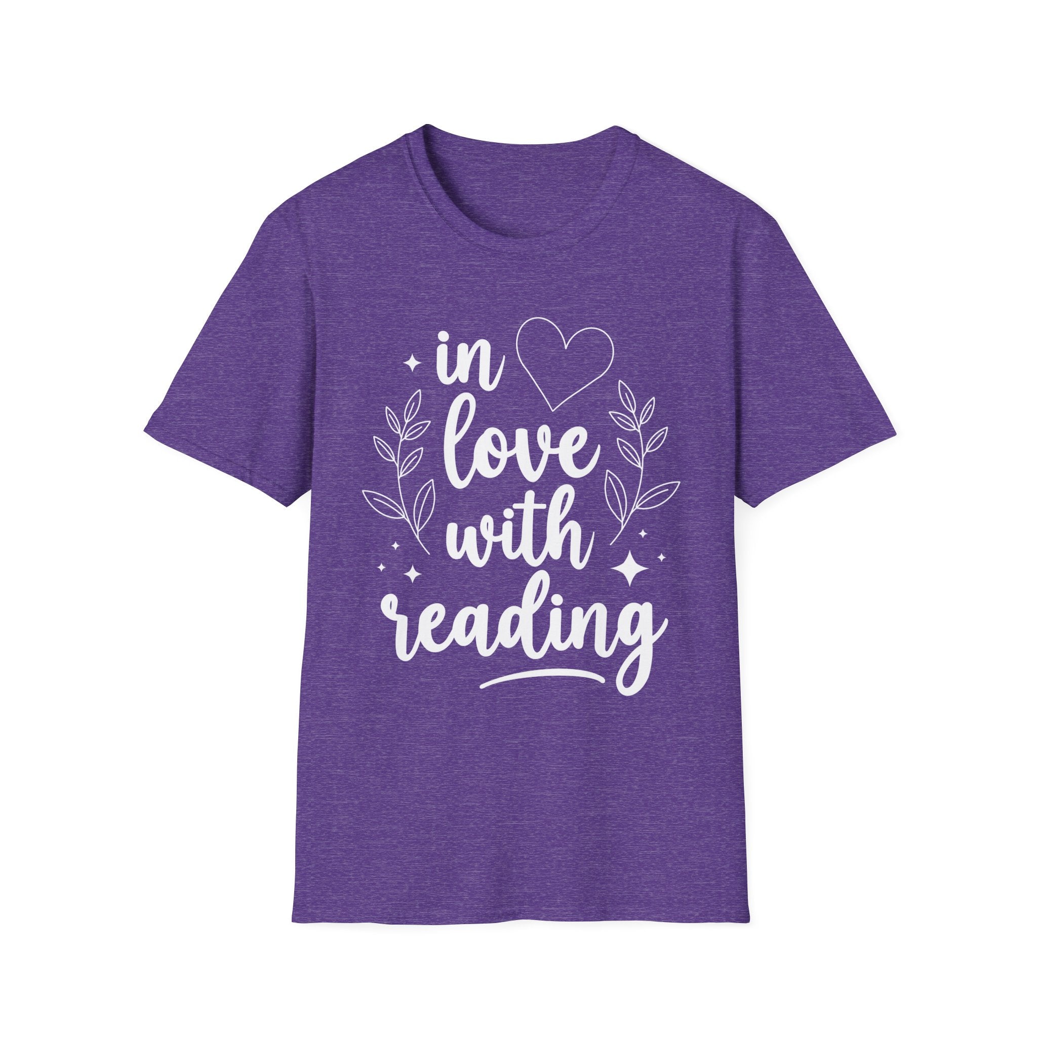 in love with reading - Typography T-Shirt