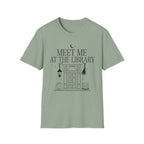 Meet me at the library - Typography T-Shirt