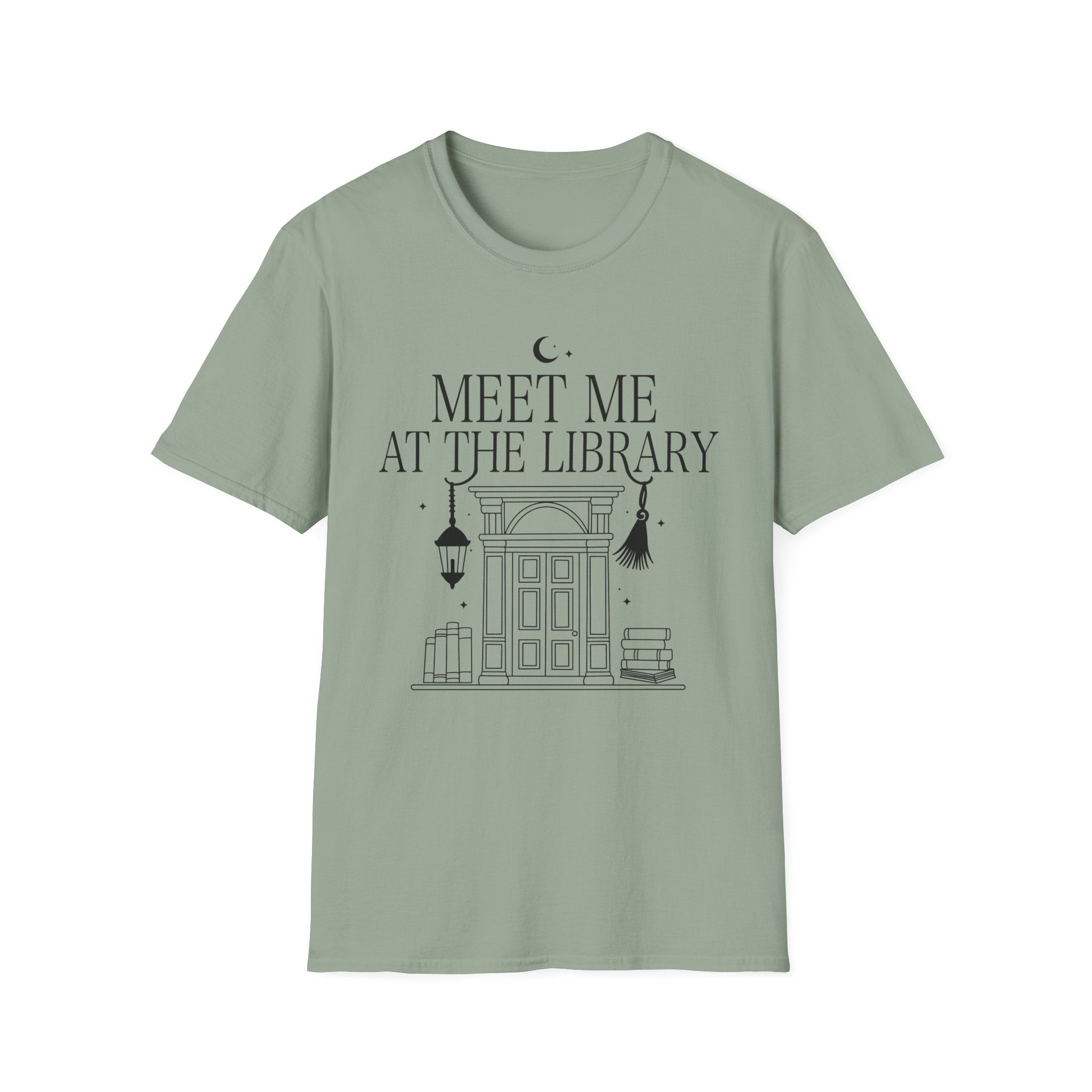 Meet me at the library - Typography T-Shirt