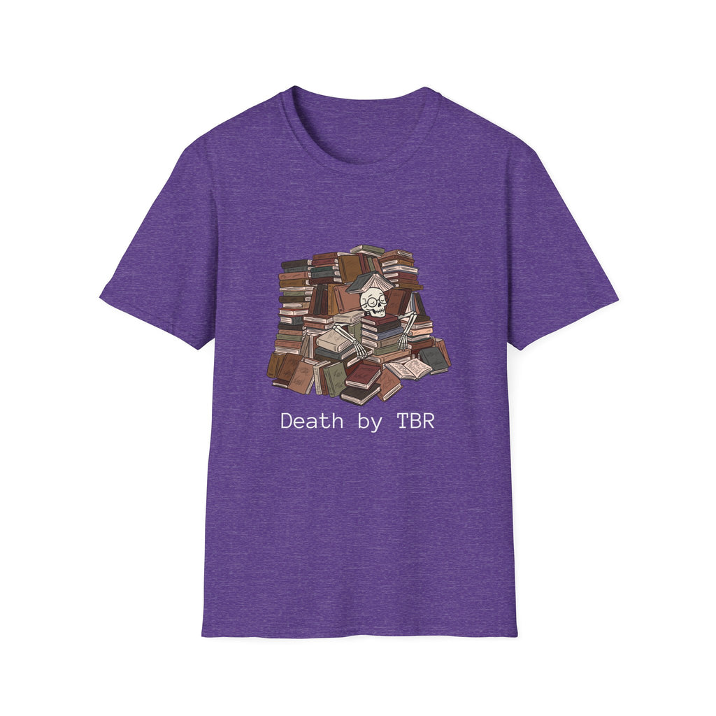 Death by TBR - Book pile Graphic T-Shirt