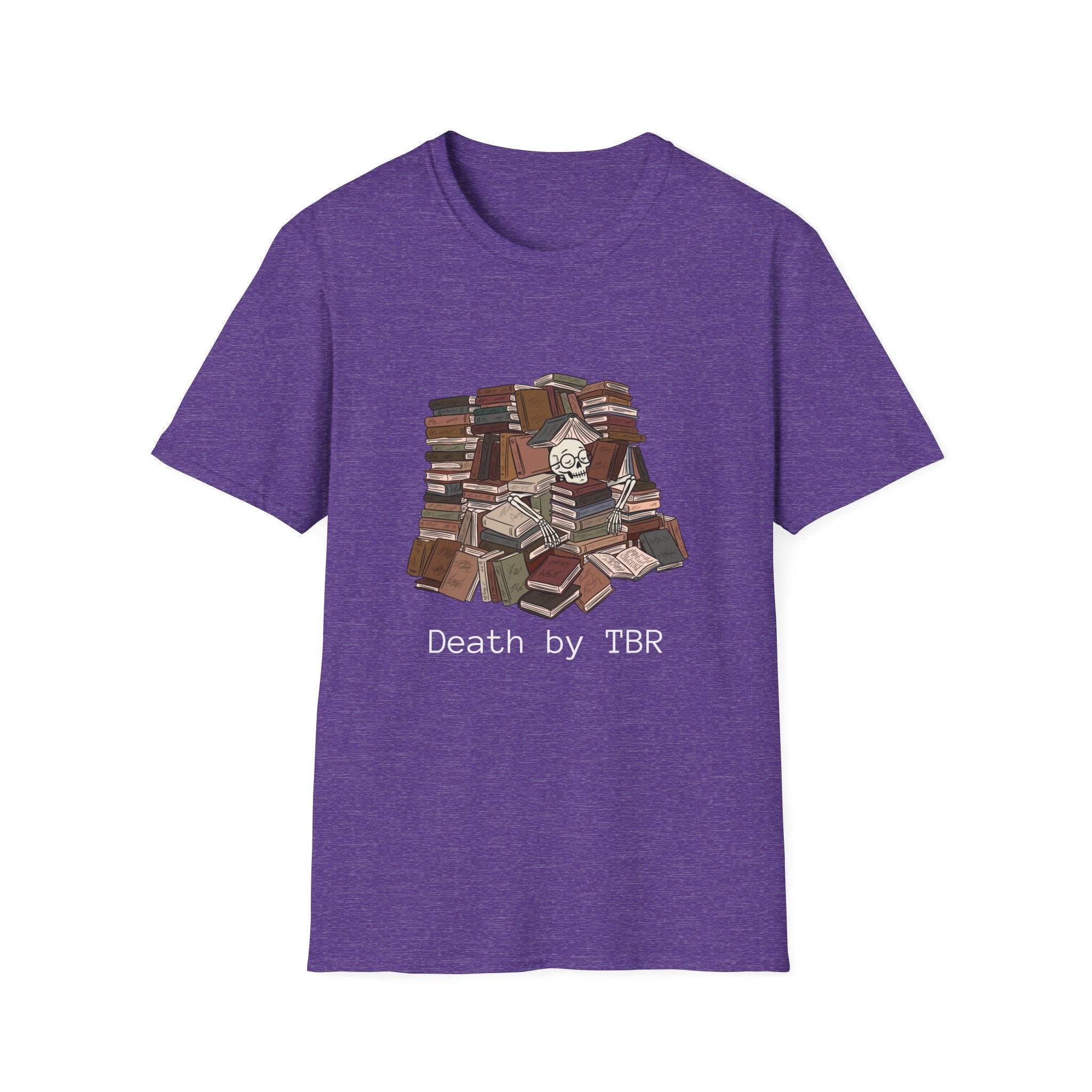Death by TBR - Book pile Graphic T-Shirt