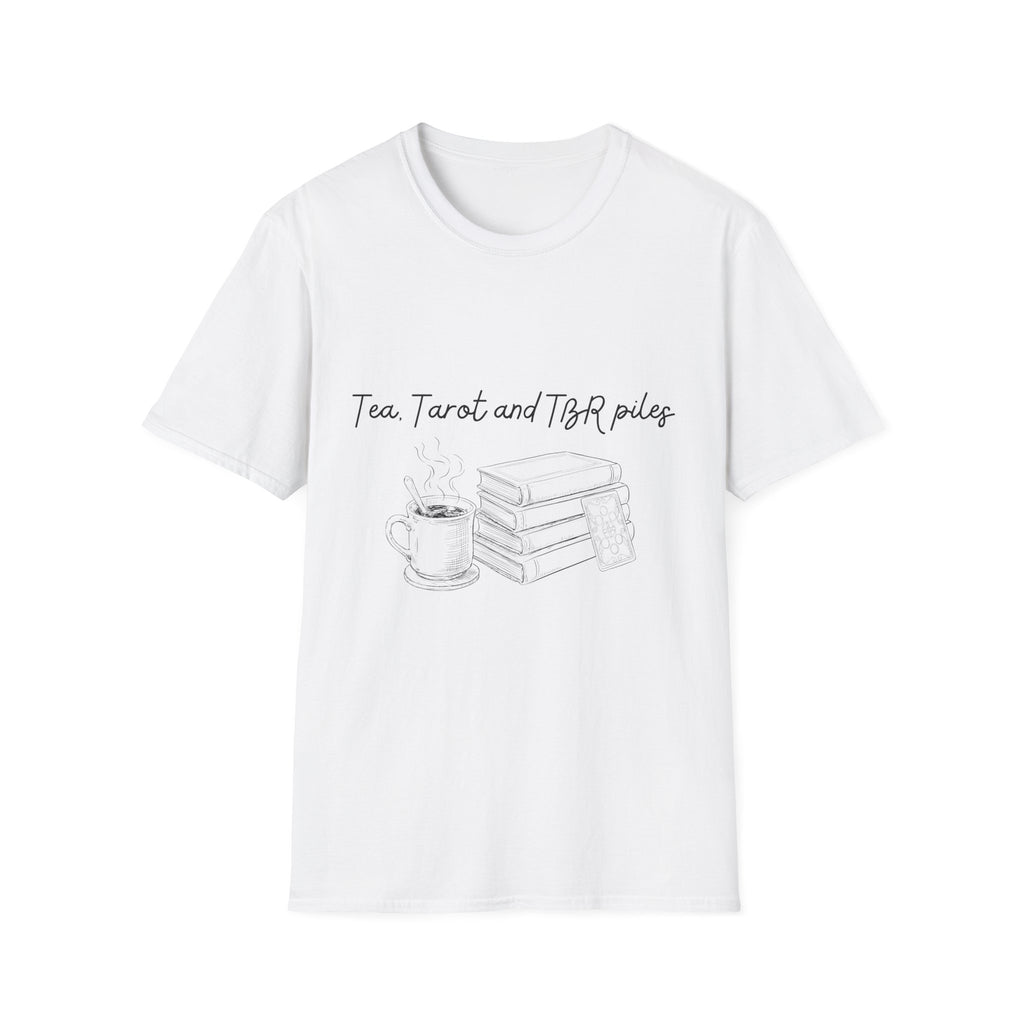Tea, Tarot and TBR piles - T-Shirt
