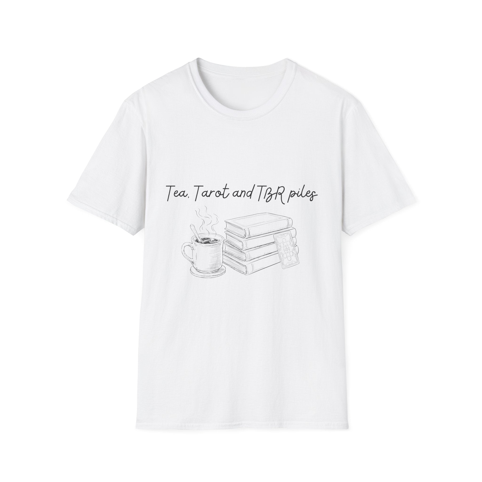 Tea, Tarot and TBR piles - T-Shirt