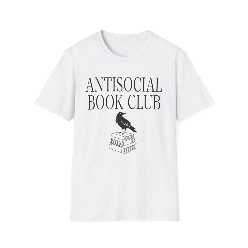 Antisocial book club - Crow on books T-Shirt