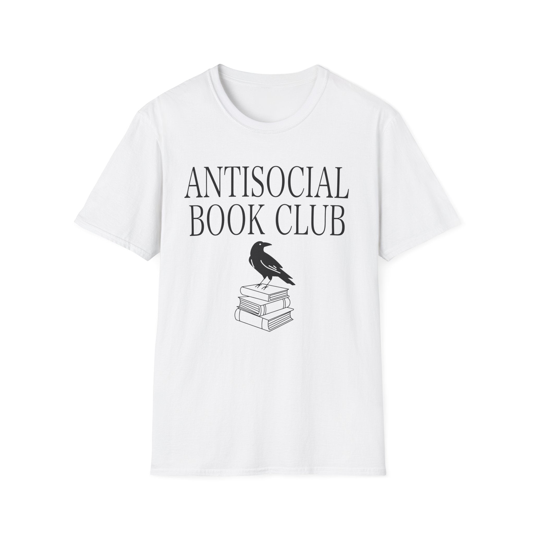 Antisocial book club - Crow on books T-Shirt