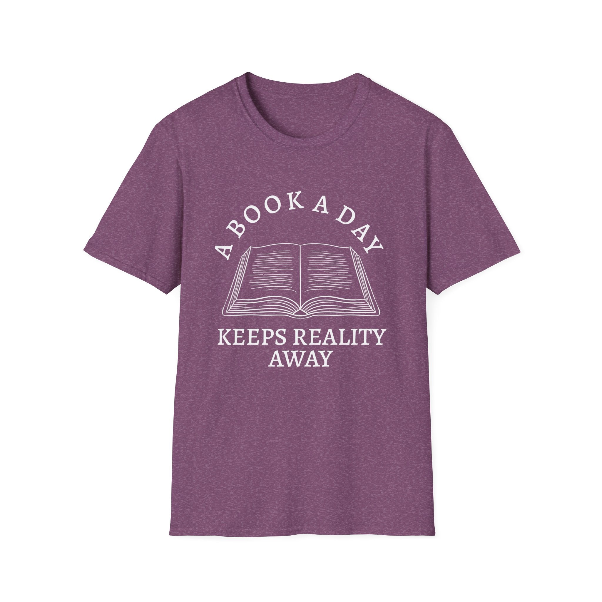 A book a day keeps reality away - Open book T-Shirt