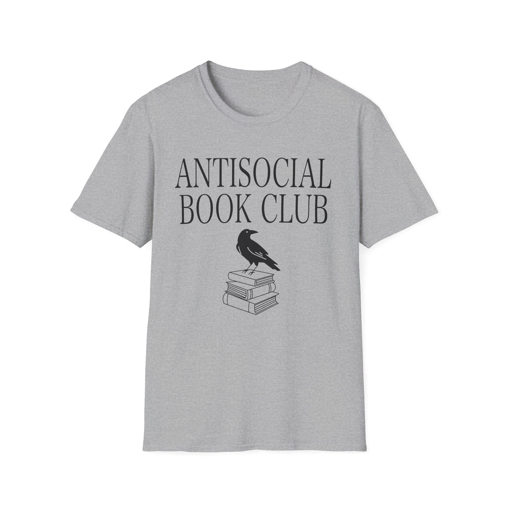 Antisocial book club - Crow on books T-Shirt