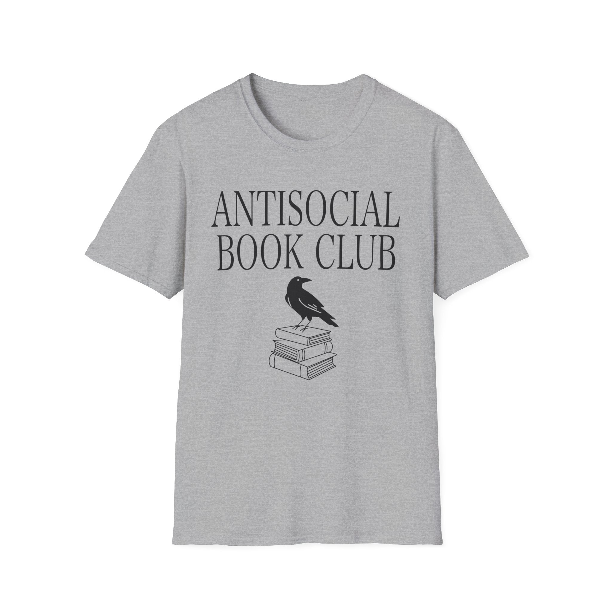 Antisocial book club - Crow on books T-Shirt
