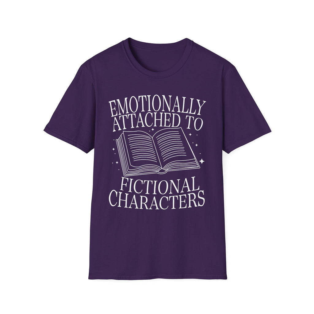 Emotionally attached to fictional characters - Typography T-Shirt