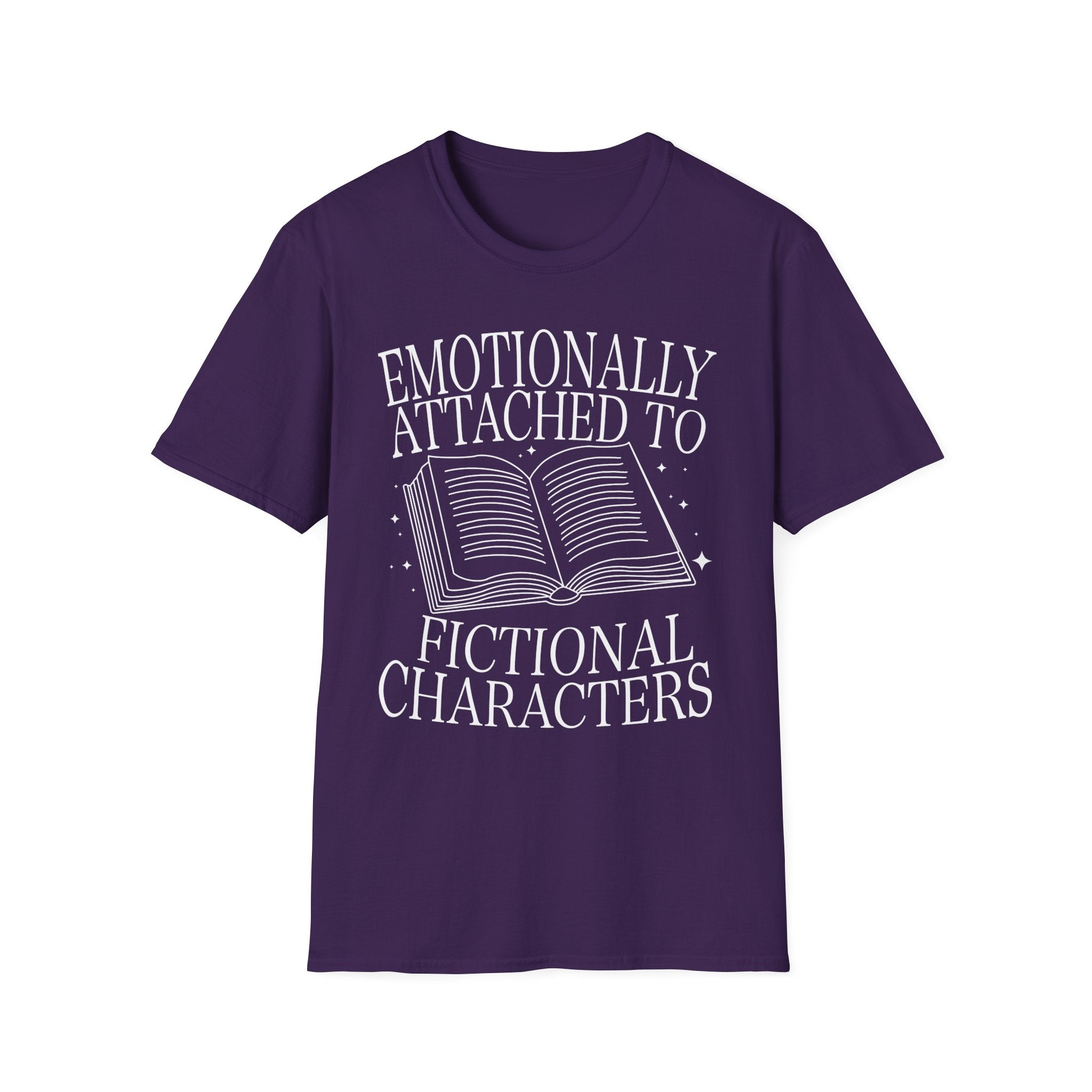 Emotionally attached to fictional characters - Typography T-Shirt