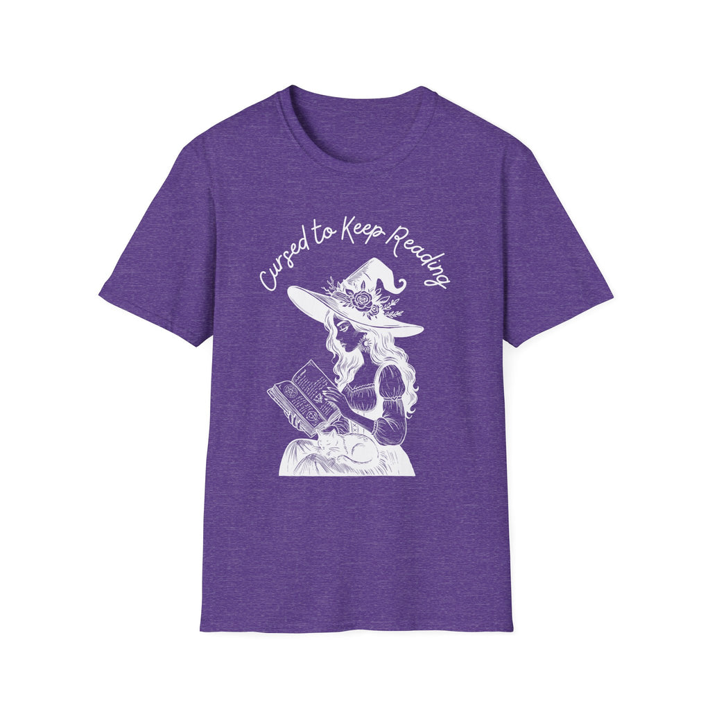 Cursed to Keep Reading - Reading Witch T-Shirt