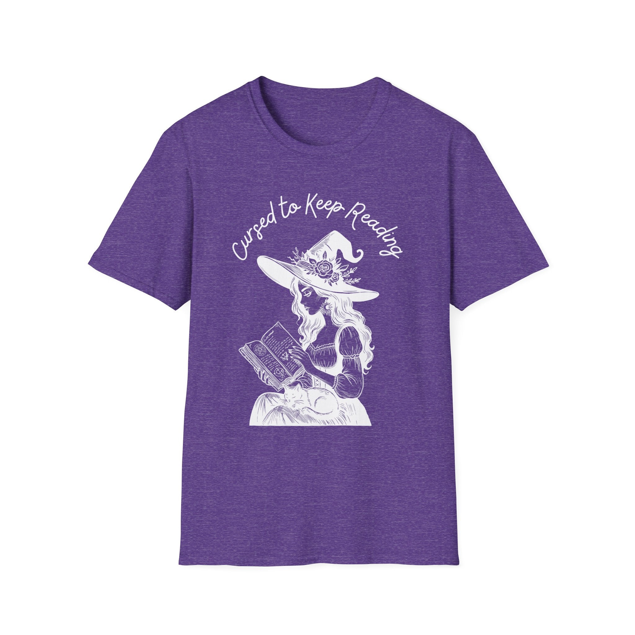 Cursed to Keep Reading - Reading Witch T-Shirt