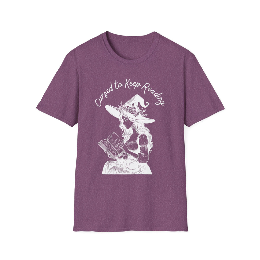 Cursed to Keep Reading - Reading Witch T-Shirt
