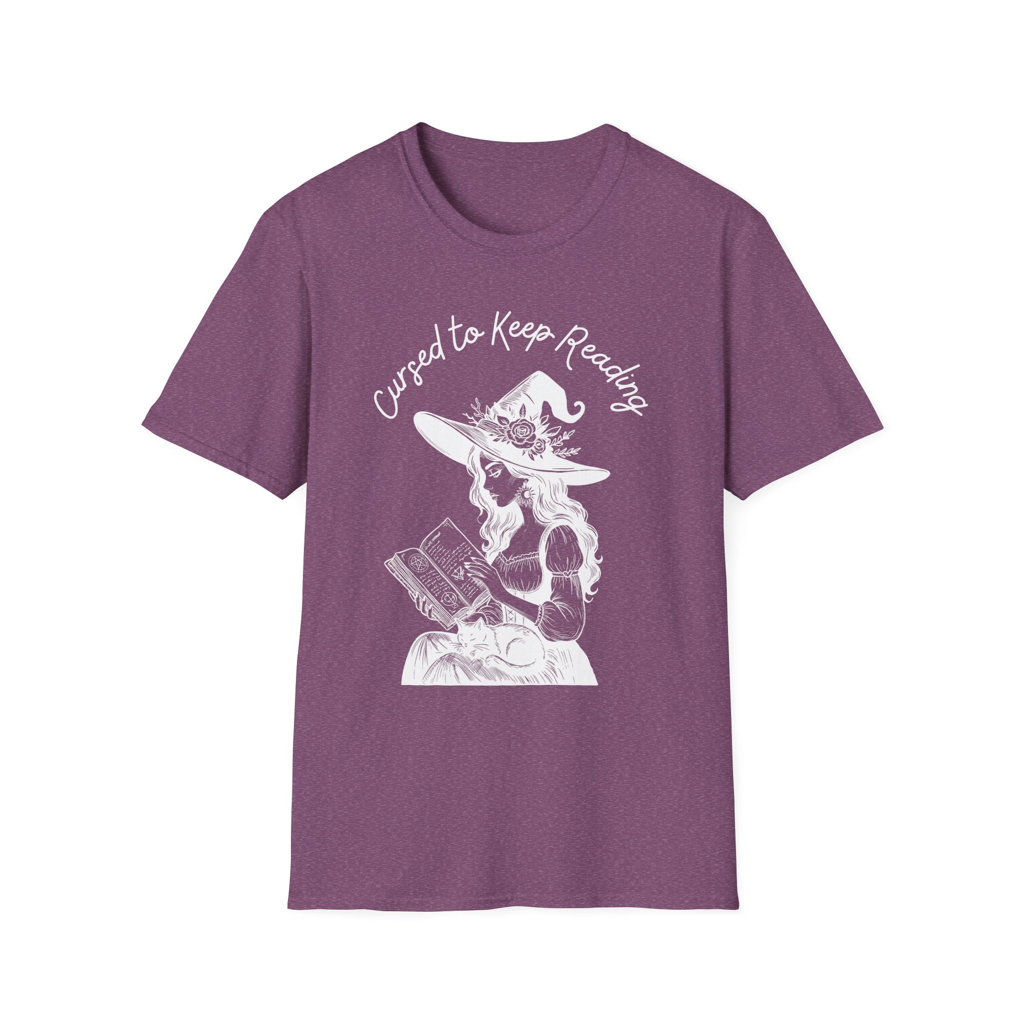 Cursed to Keep Reading - Reading Witch T-Shirt