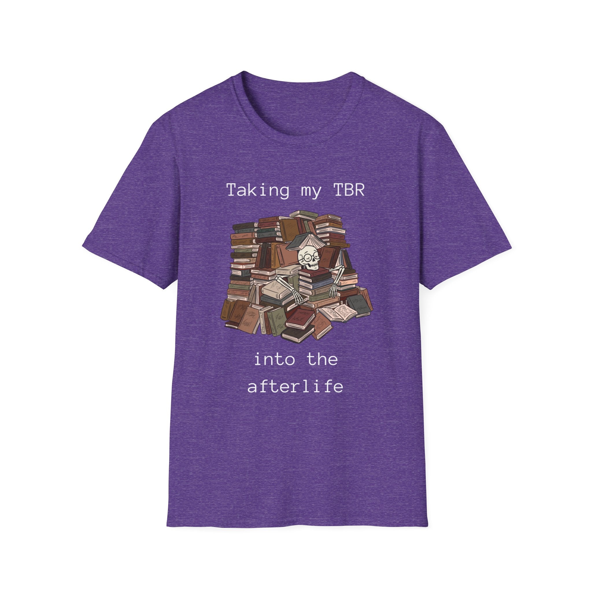 Taking my TBR into the afterlife - Book pile Graphic T-Shirt