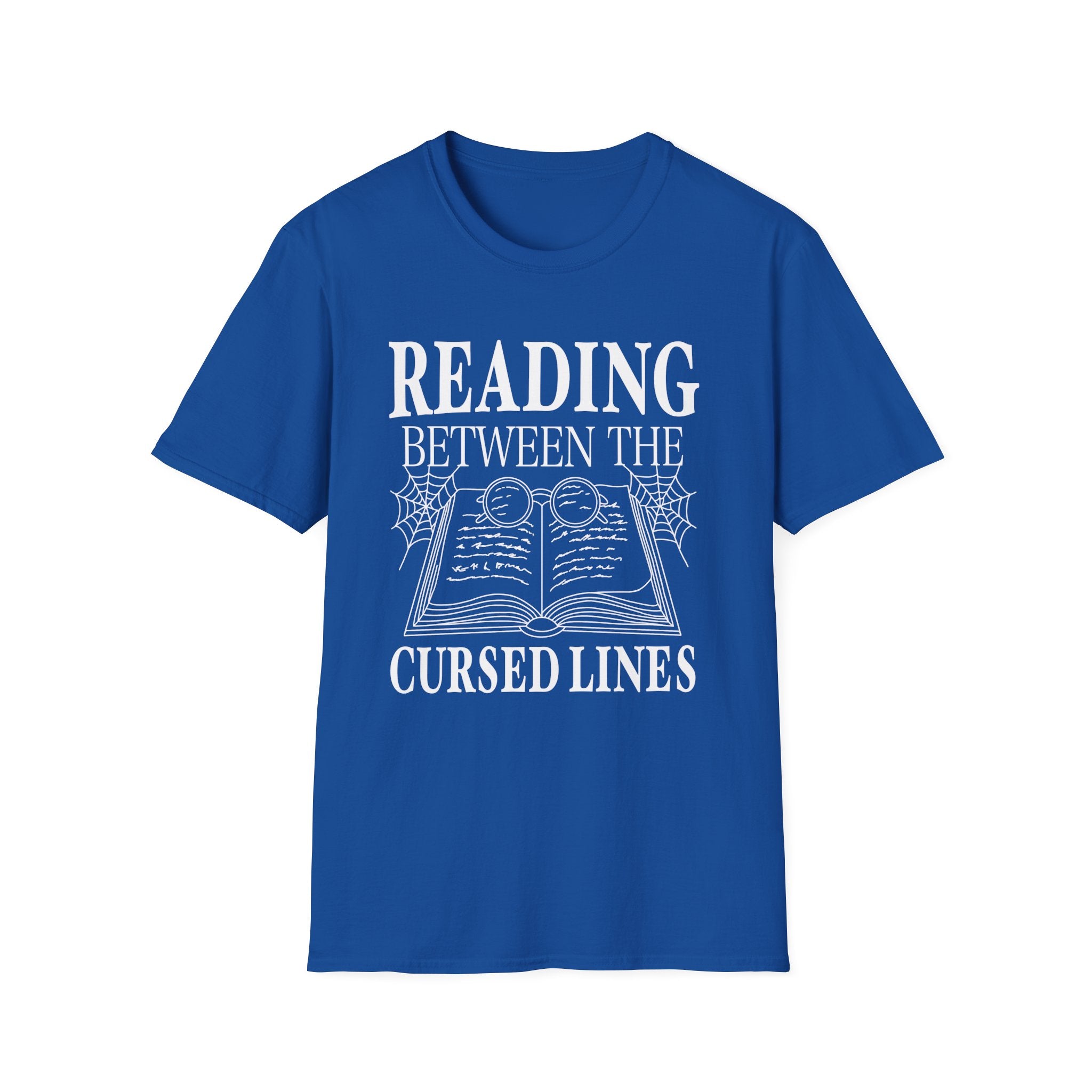 Reading between the cursed lines - Typography T-Shirt