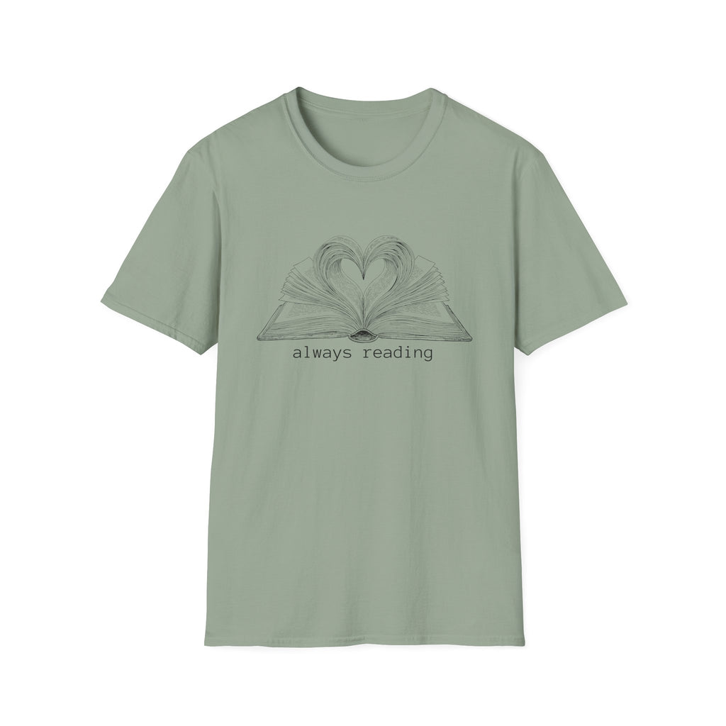 always reading - Heart Book T-Shirt