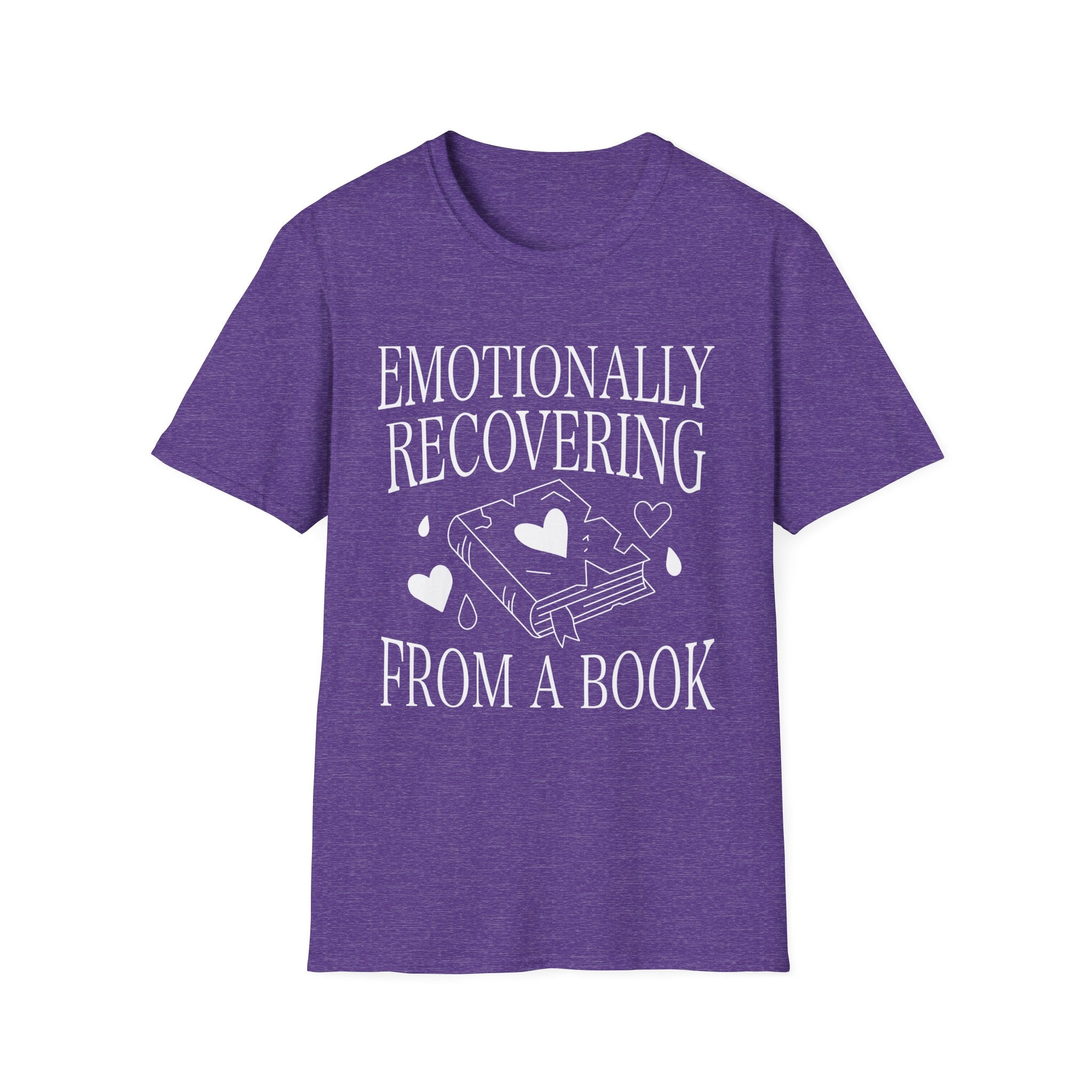 Emotionally recovering from a book - Typography T-Shirt