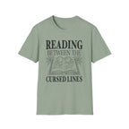 Reading between the cursed lines - Typography T-Shirt