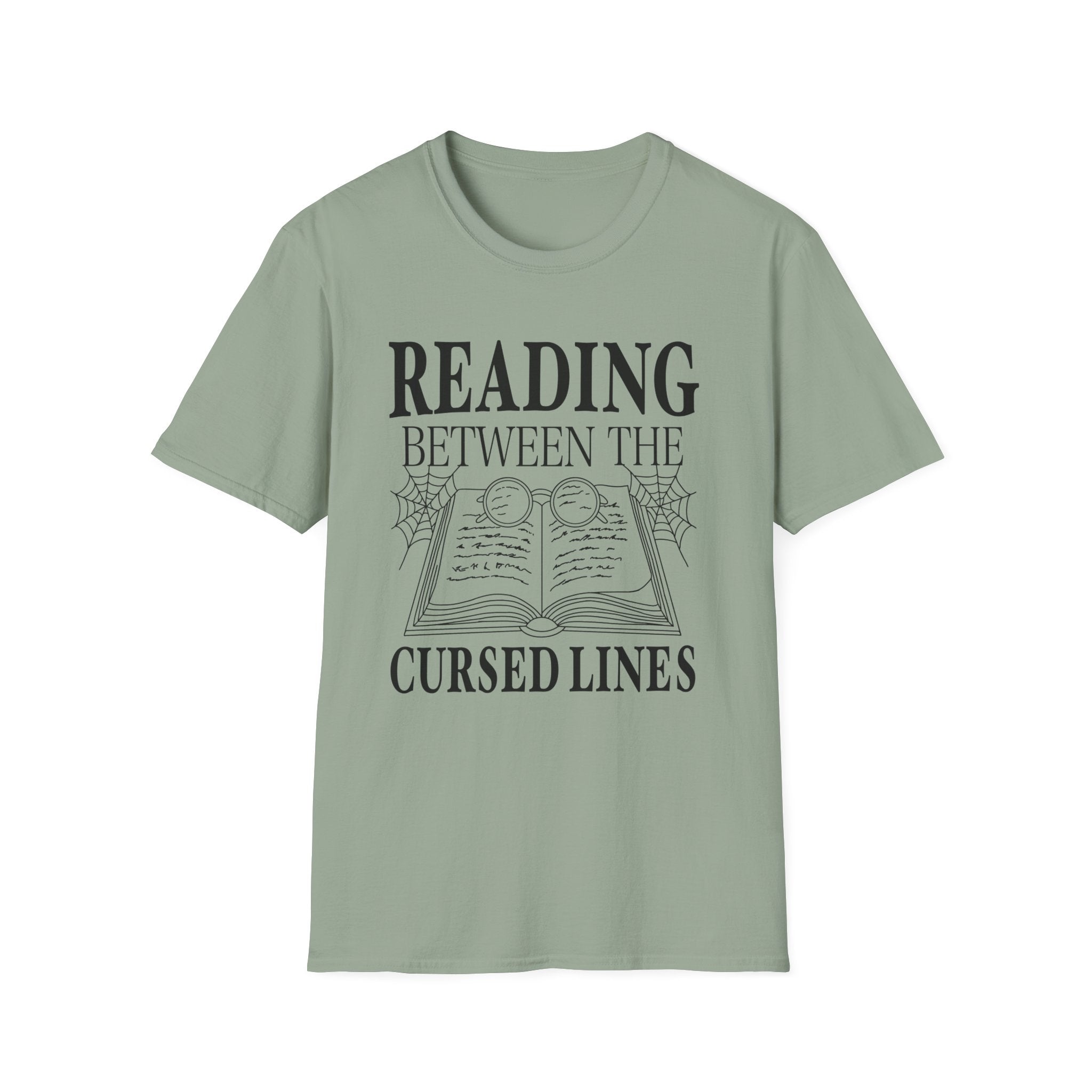 Reading between the cursed lines - Typography T-Shirt
