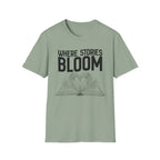 Where stories bloom - Heart Book T-Shirt