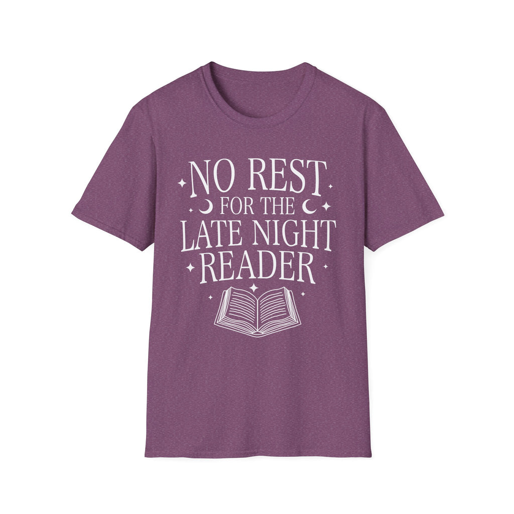 No rest for the late night reader - Typography T-Shirt