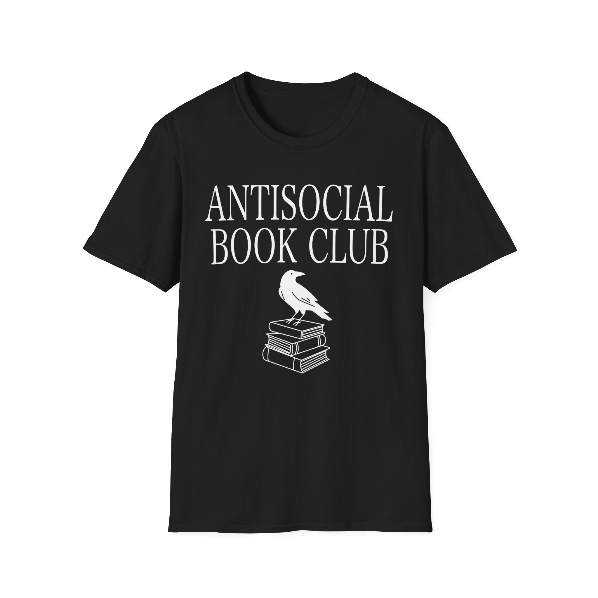 Antisocial book club - Crow on books T-Shirt