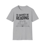 I'd rather be reading - Heart Book T-Shirt