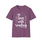 in love with reading - Typography T-Shirt